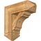 Ekena Millwork Olympic Arts and Crafts Rough Sawn Bracket w/ Offset Brace, Western Red Cedar, 8"W x 22"D x 22"H BKT0806X22X22OLY03RWR - alternate 1